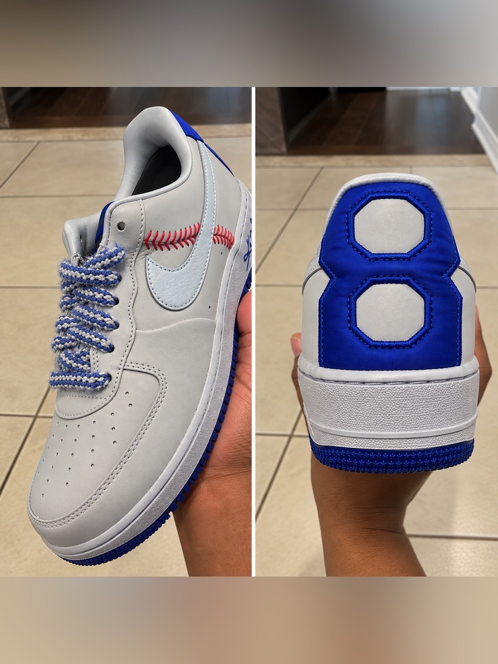MEN'S NIKE X KOBE BRYANT AIR FORCE ONE LOW PROTRO "DODGERS" 12